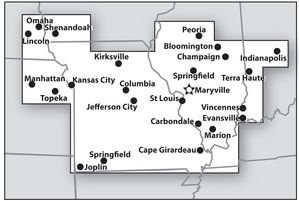 The above <b>delivery range map</b> illustrates our routine delivery area during the primary growing seasons. For extended-range delivery, please call your sales office representative. The above <b>delivery range map</b> illustrates our routine delivery area during the primary growing seasons. For extended-range delivery, please call your sales office representative.